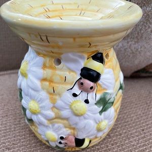 Ceramic candle holder, never used.